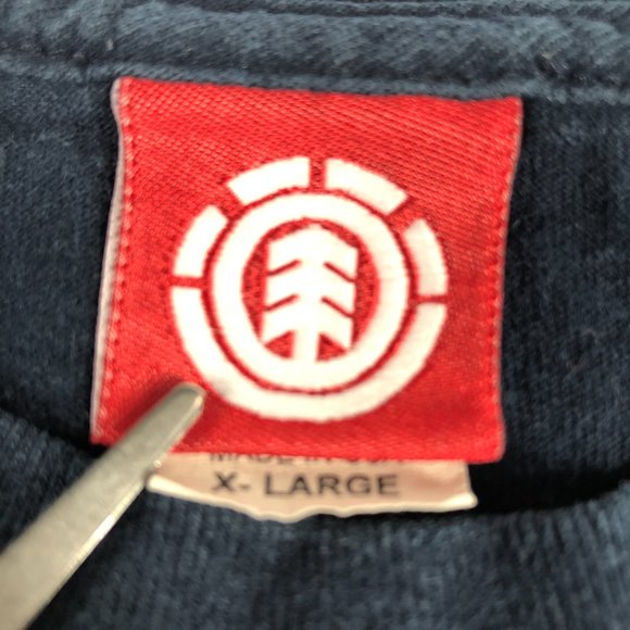 Vintage Element Skateboards Shirt Boys Extra Large Black Faded Shoulder Logo Tee - Picture 6 of 10